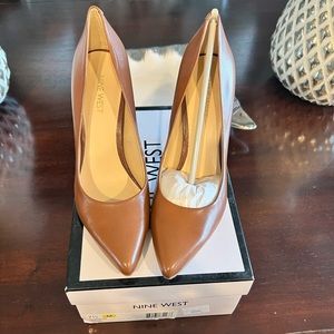 Cognac Nine West Pump 7.5 Brand New
